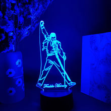 Lade das Bild in den Galerie-Viewer, Freddie Mercury Queen Nachtlicht, Lampe mit Farbwechsel kaufen