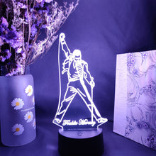 Lade das Bild in den Galerie-Viewer, Freddie Mercury Queen Nachtlicht, Lampe mit Farbwechsel kaufen