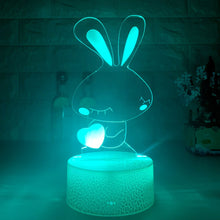 Lade das Bild in den Galerie-Viewer, Süßer Hase mit Herz als Nachtlicht für das Kinderzimmer kaufen