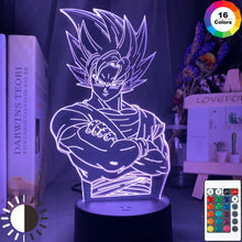 Lade das Bild in den Galerie-Viewer, Dragon Ball Z Vegeta Super Saiyan Lampe mit 3D LED Effekt kaufen