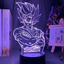 Lade das Bild in den Galerie-Viewer, Dragon Ball Z Vegeta Super Saiyan Lampe mit 3D LED Effekt kaufen