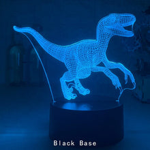 Lade das Bild in den Galerie-Viewer, Nachtlicht mit Dino Motiv - Bis zu 16 Farben mit Farbwechsel kaufen