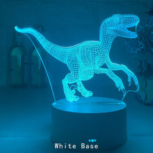 Lade das Bild in den Galerie-Viewer, Nachtlicht mit Dino Motiv - Bis zu 16 Farben mit Farbwechsel kaufen
