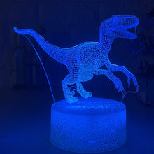 Lade das Bild in den Galerie-Viewer, Nachtlicht mit Dino Motiv - Bis zu 16 Farben mit Farbwechsel kaufen