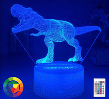 Lade das Bild in den Galerie-Viewer, T-Rex Nachtlampe Nacht Licht mit 3D LED Effekt kaufen