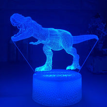 Lade das Bild in den Galerie-Viewer, T-Rex Nachtlampe Nacht Licht mit 3D LED Effekt kaufen