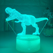 Lade das Bild in den Galerie-Viewer, T-Rex Nachtlampe Nacht Licht mit 3D LED Effekt kaufen