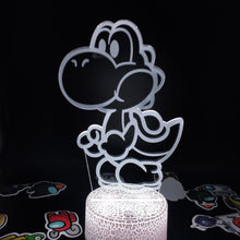 Lade das Bild in den Galerie-Viewer, Yoshi Lampe mit Farbwechsel Effekt und 3D - Nachtlampe - Tischlampe kaufen
