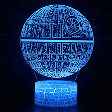 Lade das Bild in den Galerie-Viewer, 3D Todesstern Lampe aus Star Wars - Mit Farbwechsel (7 Farben) kaufen