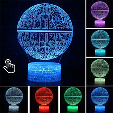 Lade das Bild in den Galerie-Viewer, 3D Todesstern Lampe aus Star Wars - Mit Farbwechsel (7 Farben) kaufen