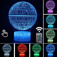 Lade das Bild in den Galerie-Viewer, 3D Todesstern Lampe aus Star Wars - Mit Farbwechsel (7 Farben) kaufen