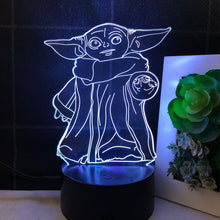 Lade das Bild in den Galerie-Viewer, Star Wars Yoda Nacht Lampe Deko Licht kaufen