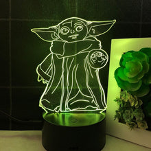 Lade das Bild in den Galerie-Viewer, Star Wars Yoda Nacht Lampe Deko Licht kaufen
