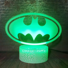 Lade das Bild in den Galerie-Viewer, Batman, Superman, Wonderwoman Logo als Nachtlicht kaufen