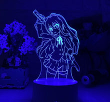 Lade das Bild in den Galerie-Viewer, 3D LED Hologramm Nachtlampe Anime Taiga Aisaka kaufen