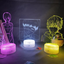 Lade das Bild in den Galerie-Viewer, Tokyo Ghoul Kaneki Ken 3D LED Lampe mit wechselnden Farben kaufen