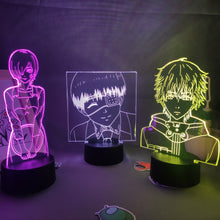 Lade das Bild in den Galerie-Viewer, Tokyo Ghoul Kaneki Ken 3D LED Lampe mit wechselnden Farben kaufen