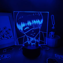 Lade das Bild in den Galerie-Viewer, Tokyo Ghoul Kaneki Ken 3D LED Lampe mit wechselnden Farben kaufen