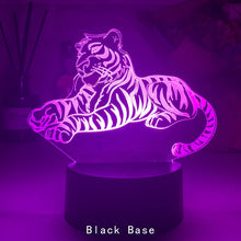 Lade das Bild in den Galerie-Viewer, Nacht Lampe mit Tiger Motiv und Farbwechsel kaufen