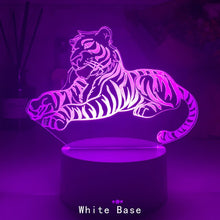 Lade das Bild in den Galerie-Viewer, Nacht Lampe mit Tiger Motiv und Farbwechsel kaufen