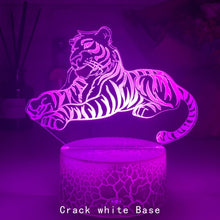 Lade das Bild in den Galerie-Viewer, Nacht Lampe mit Tiger Motiv und Farbwechsel kaufen