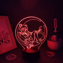 Lade das Bild in den Galerie-Viewer, Sailor Moon 3D LED Lampe Nacht Licht mit Farbwechsel Effekt kaufen