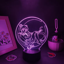 Lade das Bild in den Galerie-Viewer, Sailor Moon 3D LED Lampe Nacht Licht mit Farbwechsel Effekt kaufen