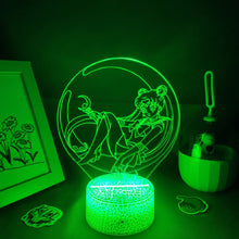 Lade das Bild in den Galerie-Viewer, Sailor Moon 3D LED Lampe Nacht Licht mit Farbwechsel Effekt kaufen