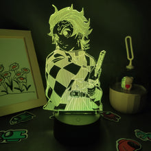 Lade das Bild in den Galerie-Viewer, Demon Slayer Tanjiro Kamado 3D Nachtlampe Nacht Licht kaufen