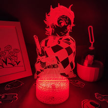Lade das Bild in den Galerie-Viewer, Demon Slayer Tanjiro Kamado 3D Nachtlampe Nacht Licht kaufen