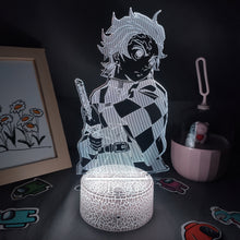 Lade das Bild in den Galerie-Viewer, Demon Slayer Tanjiro Kamado 3D Nachtlampe Nacht Licht kaufen