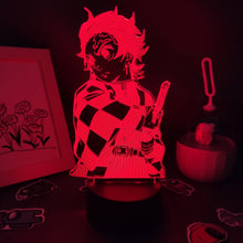Lade das Bild in den Galerie-Viewer, Demon Slayer Tanjiro Kamado 3D Nachtlampe Nacht Licht kaufen
