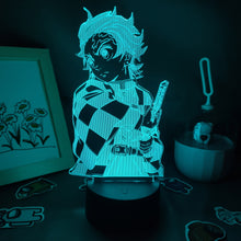 Lade das Bild in den Galerie-Viewer, Demon Slayer Tanjiro Kamado 3D Nachtlampe Nacht Licht kaufen