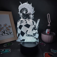 Lade das Bild in den Galerie-Viewer, Demon Slayer Tanjiro Kamado 3D Nachtlampe Nacht Licht kaufen