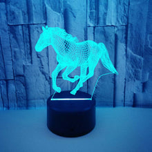 Lade das Bild in den Galerie-Viewer, Wundervolles Nachtlicht mit Pferde Motiv kaufen