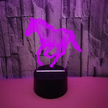 Lade das Bild in den Galerie-Viewer, Wundervolles Nachtlicht mit Pferde Motiv kaufen