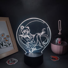 Lade das Bild in den Galerie-Viewer, Sailor Moon 3D LED Lampe Nacht Licht mit Farbwechsel Effekt kaufen