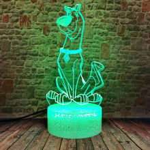 Lade das Bild in den Galerie-Viewer, Nachtlampe mit Scooby Doo Motiv und Farbwechsel kaufen