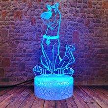 Lade das Bild in den Galerie-Viewer, Nachtlampe mit Scooby Doo Motiv und Farbwechsel kaufen