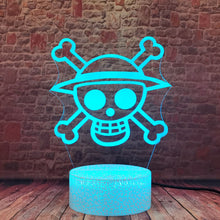 Lade das Bild in den Galerie-Viewer, LED Nachtlampe Luffy Motiv One Piece kaufen