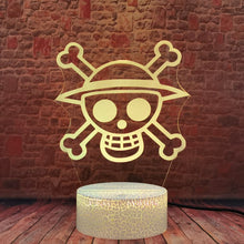 Lade das Bild in den Galerie-Viewer, LED Nachtlampe Luffy Motiv One Piece kaufen