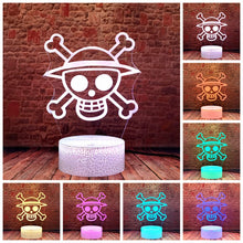 Lade das Bild in den Galerie-Viewer, LED Nachtlampe Luffy Motiv One Piece kaufen