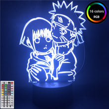 Lade das Bild in den Galerie-Viewer, Anime Naruto Figuras Uzumaki Naruto Hinata 3D LED Nachtlicht Lampe kaufen