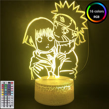 Lade das Bild in den Galerie-Viewer, Anime Naruto Figuras Uzumaki Naruto Hinata 3D LED Nachtlicht Lampe kaufen