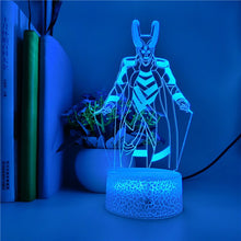 Lade das Bild in den Galerie-Viewer, Loki 3D Hologram LED Nachtlicht kaufen