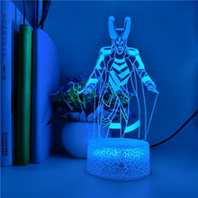 Lade das Bild in den Galerie-Viewer, Loki 3D Hologram LED Nachtlicht kaufen