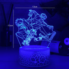 Lade das Bild in den Galerie-Viewer, 3D LED Hologramm Nachtlampe Anime Sk8 Die Unendlichkeit Reki Kyan kaufen