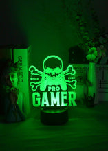 Lade das Bild in den Galerie-Viewer, Coole 3D Illusion LED Lampe mit Pro Gamer Motiv - Farbwechsel kaufen
