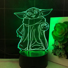 Lade das Bild in den Galerie-Viewer, Star Wars Yoda Nacht Lampe Deko Licht kaufen