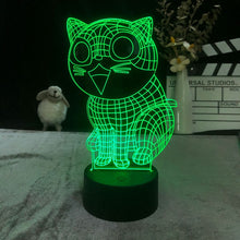 Lade das Bild in den Galerie-Viewer, Lustige Katzen Nacht Lampe mit LED 3D Effekt kaufen